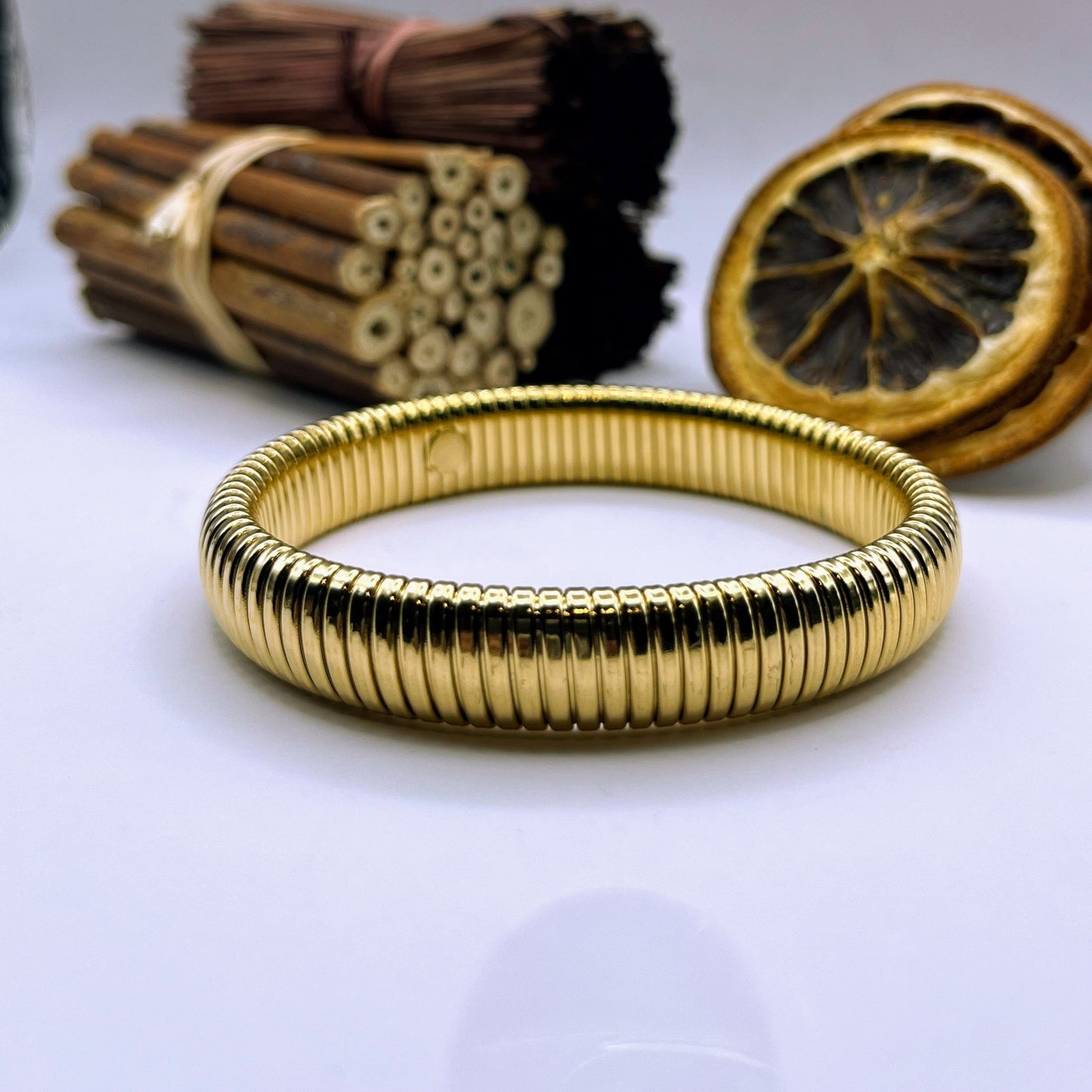 Elastic Metal Bangles - Temple Jewelry